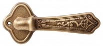 Ручка дверная на овальной розетке Val De Fiori Амуаж, Латунь состаренная