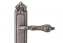 Ручка дверная на планке проходная Val De Fiori Наполи, Серебро античное