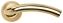 Ручка дверная на круглой розетке Morelli Эпоха Возрождения, Золото матовое/Золото Mh-02P SG/GP