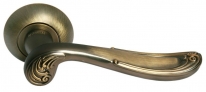 Ручка дверная на круглой розетке Morelli Эрмитаж, Кофе Mh-22 Cof