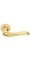 Ручка дверная на круглой розетке Morelli Современное искусство, Золото матовое/Золото Mh-26 SG/GP