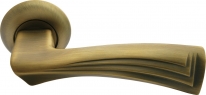 Ручка дверная на круглой розетке Morelli Современное искусство, Кофе Mh-34 Cof