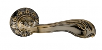 Ручка дверная на круглой розетке RENZ  Фабриано, Бронза античная