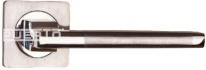 Ручка дверная на квадратной розетке Puerto "Al 514-02", Хром матовый / Хром блестящий