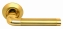 Ручка дверная на круглой розетке Archie S010 47Ii, Золото матовое