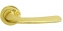 Ручка дверная на круглой розетке Morelli Luxury Nc-8 Otl, Rock, Золото