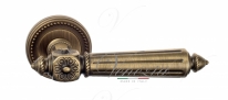 Ручка дверная на круглой розетке Venezia Castello D3 Бронза матовая
