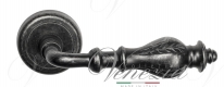 Ручка дверная на круглой розетке Venezia Gifestion D1 Серебро античное