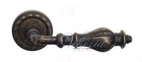 Ручка дверная на круглой розетке Venezia Gifestion D2 Бронза античная