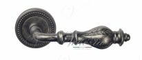 Ручка дверная на круглой розетке Venezia Gifestion D3 Серебро античное