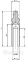 Колпачок для ввертных петель Venezia CP14 D с пешкой, рисунок D14 мм матовая бронза