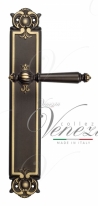 Ручка дверная на планке проходная Venezia Pellestrina PL97 темная бронза