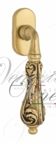 Ручка оконная Venezia Monte Cristo FW французское золото + коричневый