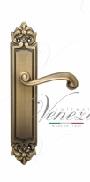 Ручка дверная на планке проходная Venezia Carnevale PL96 матовая бронза