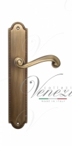 Ручка дверная на планке проходная Venezia Carnevale PL98 матовая бронза