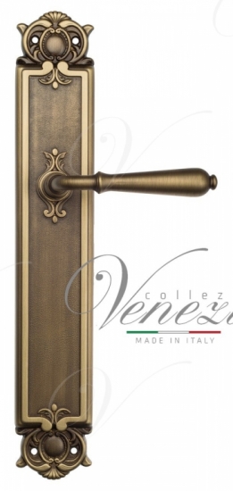 Ручка дверная на планке проходная Venezia Classic PL97 матовая бронза