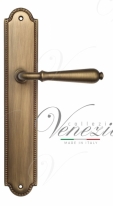Ручка дверная на планке проходная Venezia Classic PL98 матовая бронза