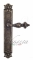 Ручка дверная на планке под цилиндр Venezia Lucrecia CYL PL97 античная бронза