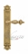 Ручка дверная на планке под цилиндр Venezia Lucrecia CYL PL97 полированная латунь