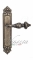 Ручка дверная на планке с фиксатором Venezia Lucrecia WC-2 PL96 античная бронза