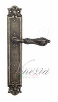 Ручка дверная на планке проходная Venezia Monte Cristo PL97 античная бронза