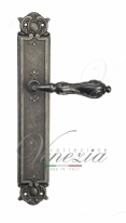 Ручка дверная на планке проходная Venezia Monte Cristo PL97 античное серебро