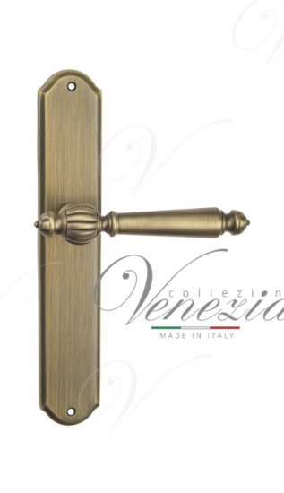 Ручка дверная на планке проходная Venezia Pellestrina PL02 матовая бронза