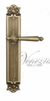 Ручка дверная на планке проходная Venezia Pellestrina PL97 матовая бронза
