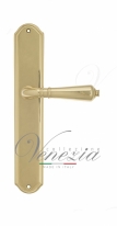 Ручка дверная на планке проходная Venezia Vignole PL02 полированная латунь