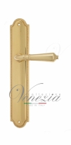 Ручка дверная на планке проходная Venezia Vignole PL98 полированная латунь