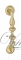 Ручка дверная скоба Venezia Lucrecia 310мм (250мм) D4 полированная латунь