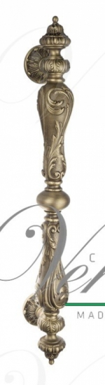 Ручка дверная скоба Venezia Margherina 625мм (465мм) матовая бронза