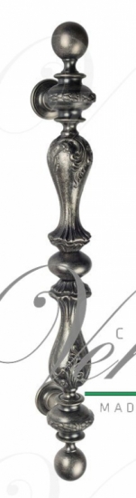 Ручка дверная скоба Venezia Palazzo 640мм (435мм) античное серебро