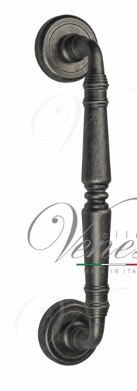 Ручка дверная скоба Venezia Vignole 260мм (210мм) D1 античное серебро