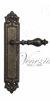 Ручка дверная на планке проходная Venezia Gifestion PL96 античная бронза