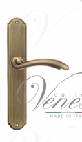 Ручка дверная на планке проходная Venezia Versale PL02 матовая бронза