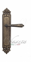 Ручка дверная на планке проходная Venezia Vignole PL96 античная бронза