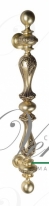 Ручка дверная скоба Venezia Palazzo 640мм (435мм) французское золото + коричневый