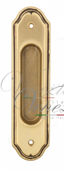 Ручка для раздвижной двери Venezia U111 Золото французское  + коричневый