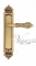 Ручка дверная на планке проходная Venezia Monte Cristo PL96 французское золото + коричневый