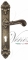 Ручка дверная на планке под цилиндр Venezia Giulietta PL95 матовая бронза