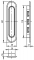 Ручка для раздвижной двери Armadillo Sh010-Sn-3 Матовый никель