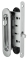Ручка для раздвижной двери комплект Armadillo Sh011-Bk Сp-8 Хром
