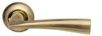 Ручка дверная на круглой розетке Armadillo Columba Ld80-1Ab/Gp-7 Бронза/Золото
