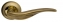 Ручка дверная на круглой розетке Armadillo Lora Ld39-1Ab/Gp-7 Бронза/Золото