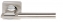 Ручка дверная на квадратной розетке Armadillo Trinity Sq005-21Sn/Cp-3 Никель матовый/Хром