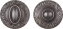 Дверная завертка Fuaro Bk6 Sm As-3 Античное серебро