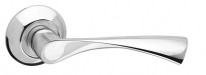 Ручка дверная на круглой розетке Fuaro Classic Ar Cp-8 Хром 8X130 мм