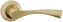 Ручка дверная на круглой розетке Fuaro Classic Ar Sg/Gp-4 Золото матовое/Золото 8X130 мм