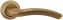 Ручка дверная на круглой розетке Fuaro Lounge Ar Ab/Gp-7 Бронза/Золото 8X130 мм